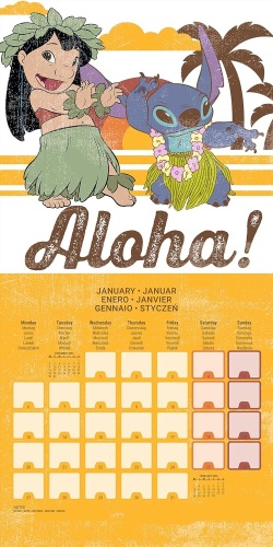 Disney Lilo & Stitch Official 2025 Calendar