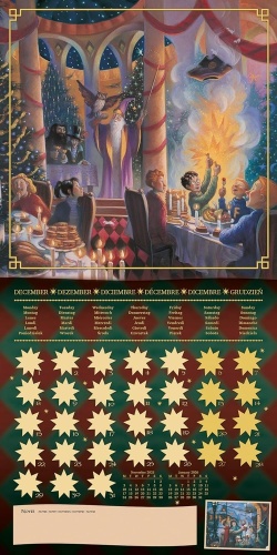 Harry Potter Literary  2025 Wall Calendar