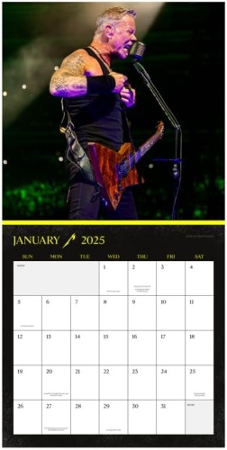 Metallica Official 2025 Wall Calendar