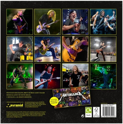 Metallica Official 2025 Wall Calendar