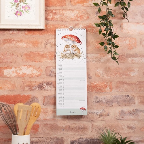 Wrendale Designs The Country Set Slim Line Calendar 2025