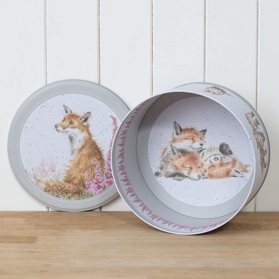 Wrendale Designs Set of 3 Cake Tins Highland Cow, Fox Hedghog