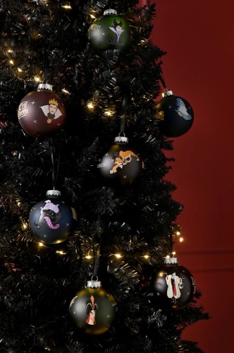 Disney Set Of 7 Christmas Tree Baubles Icons & Villains