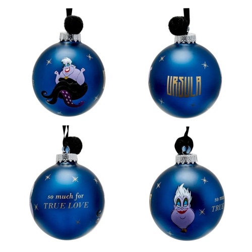 Disney Set Of 7 Christmas Tree Baubles Icons & Villains