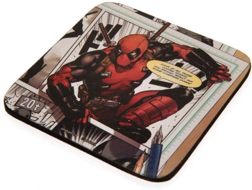 Deadpool Merc Goals Mug Coaster and Keyring Gift Set