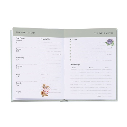 Wrendale Designs 2025 A6 Diary Planner Highland Cows