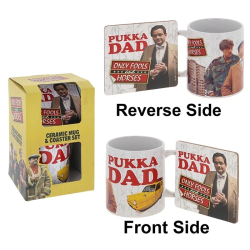 Only Fools And Horses Mug & Coaster Set Pukka Dad