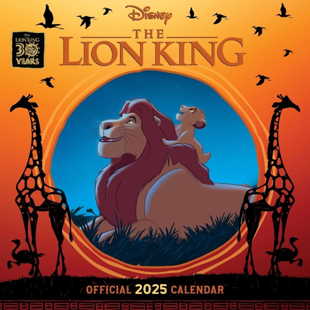 Disney Lion King 2025 Wall Calendar