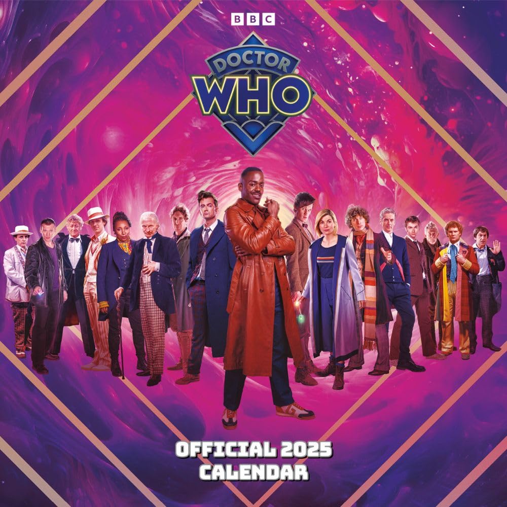 Doctor Who Classic Edition 2025 Calendar Official Licensed