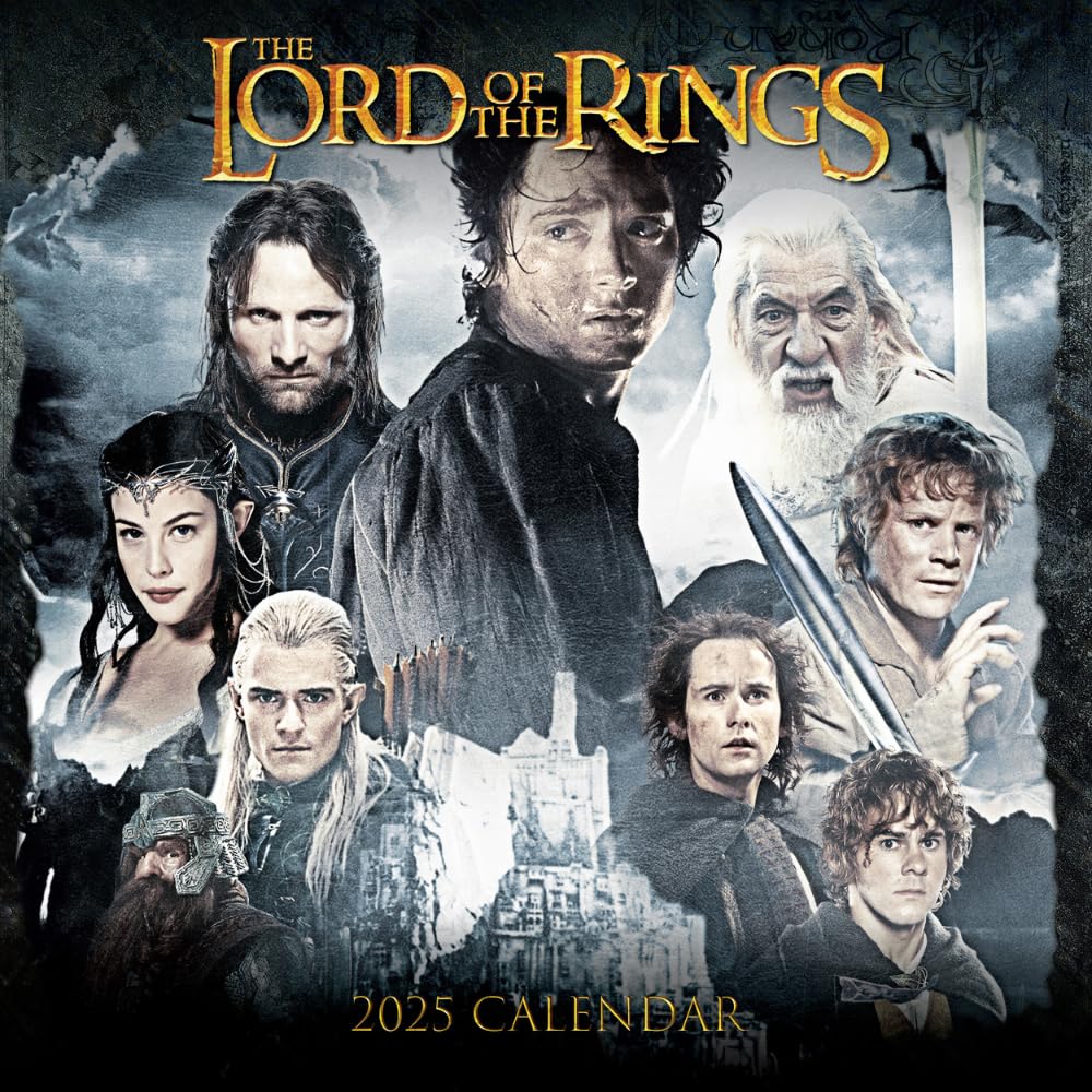 The Lord Of The Rings 2025 Wall Calendar