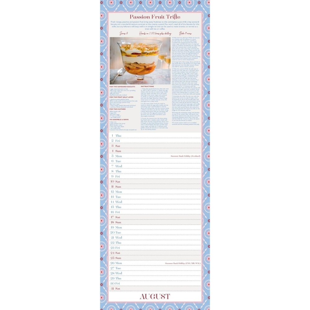 Great British Bake Off 2024 Slim Wall Calendar threelittlebears.co.uk