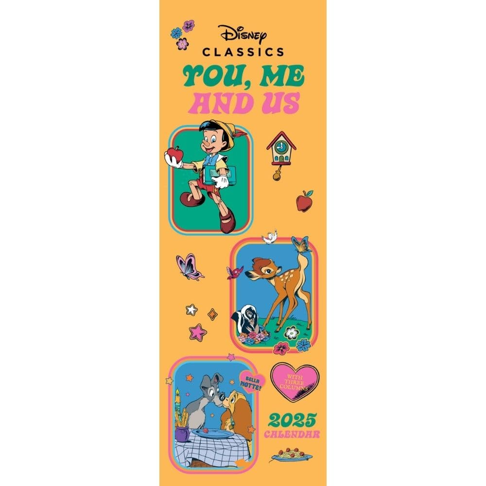 Disney You Me And Us 2025 Slim Wall Calendar