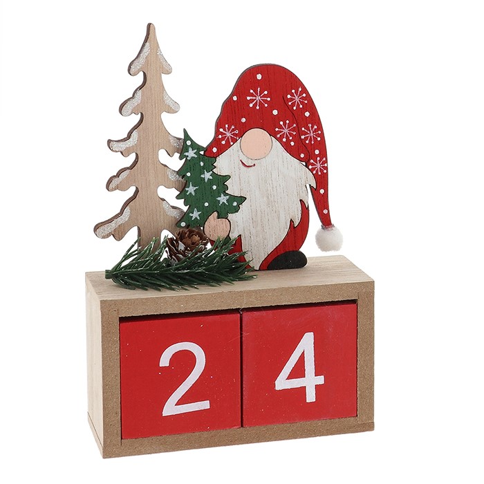 Christmas Gonk Craft Wooden Advent Calendar Countdown to Christmas ...