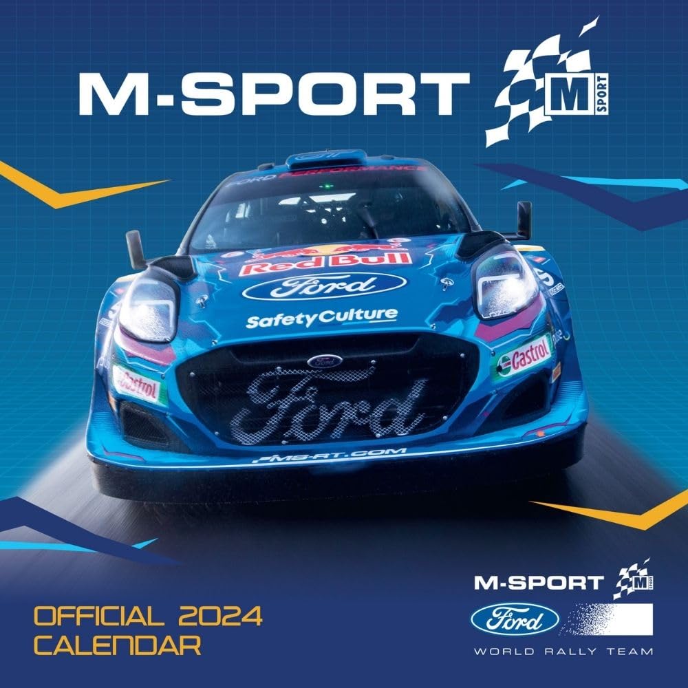 MSport Ford World Rally Team 2024 Wall Calendar threelittlebears.co.uk