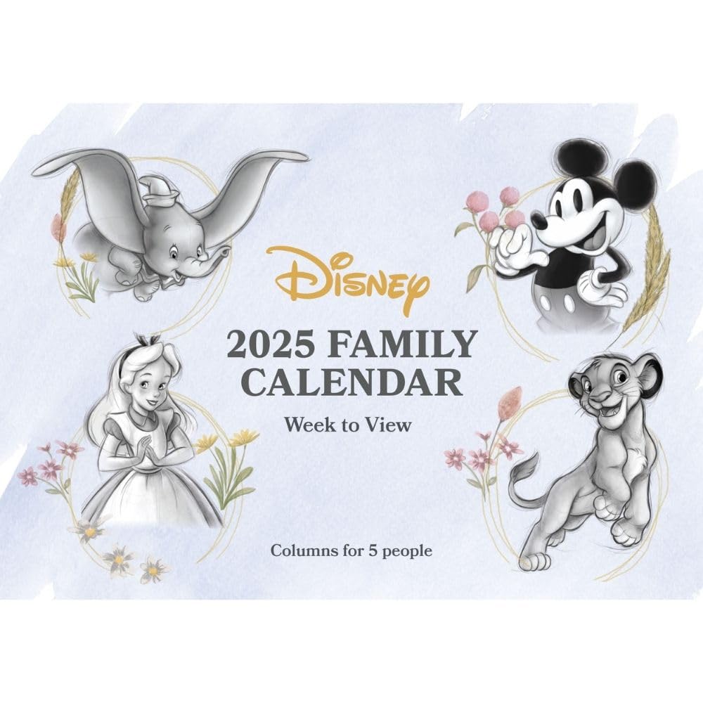 Disney Heritage Family Planner Organiser Official A4 Calendar 2025