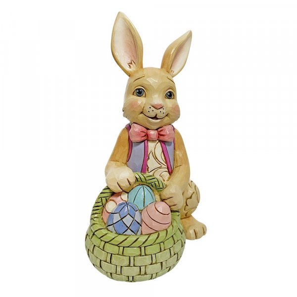 Jim Shore Heartwood Creek Bunny With Easter Basket Mini Figurine ...