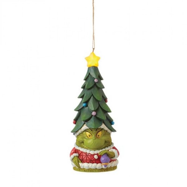 Jim Shore The Grinch Light Up Gnome Hanging Ornament