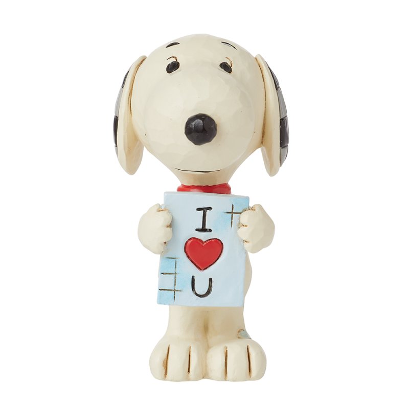 Jim Shore Peanuts Snoopy I Love You Mini Figurine