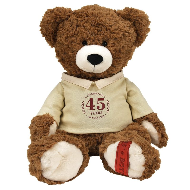 Boyds Bears Chubs Beanster 45th Anniversary Bear 30.5cm