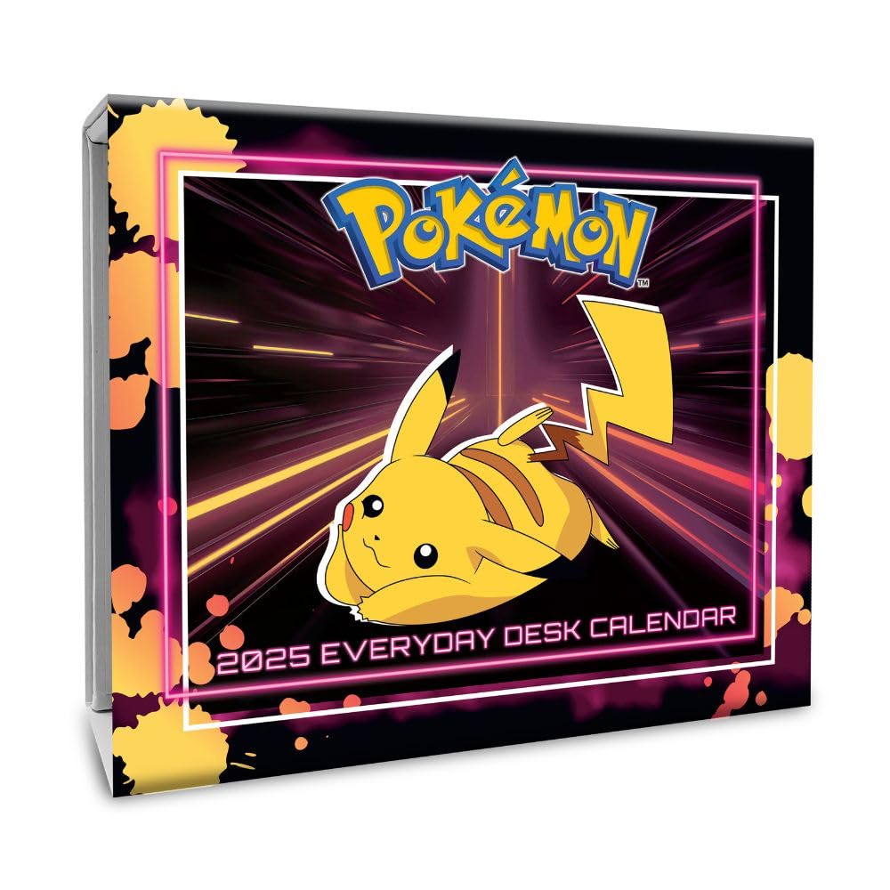 Pokemon 2025 Desk Block Desk Page a day Calendar