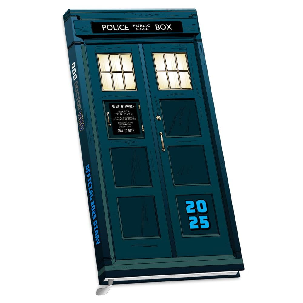 Doctor Who 2025 Slim Diary Week To View Officially Licensed