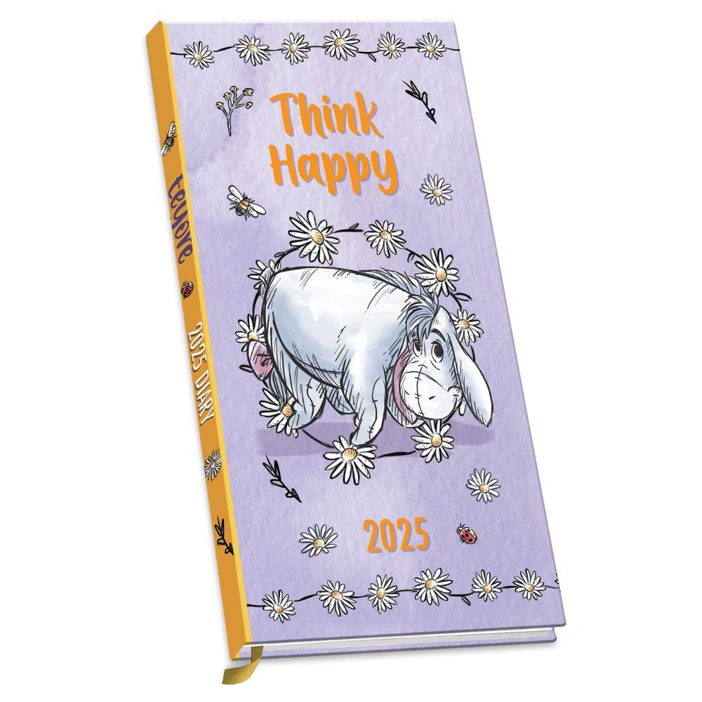 Eeyore Slim Line 2025 Diary Week to View Winnie The Pooh