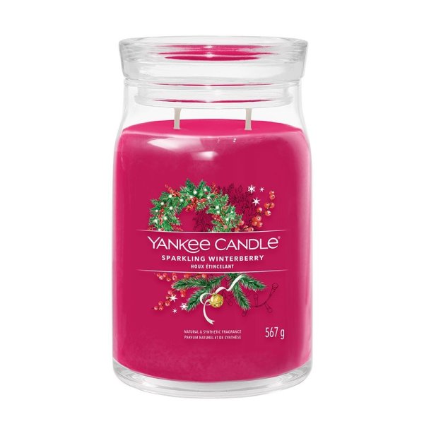 Sparkling Winterberry Signature Large Jar Yankee Candle