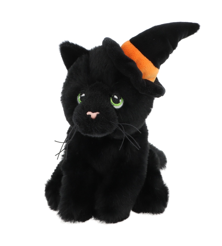 Keel Toys Keeleco Black Cat in Witches Hat Plush Soft Toy 15cm