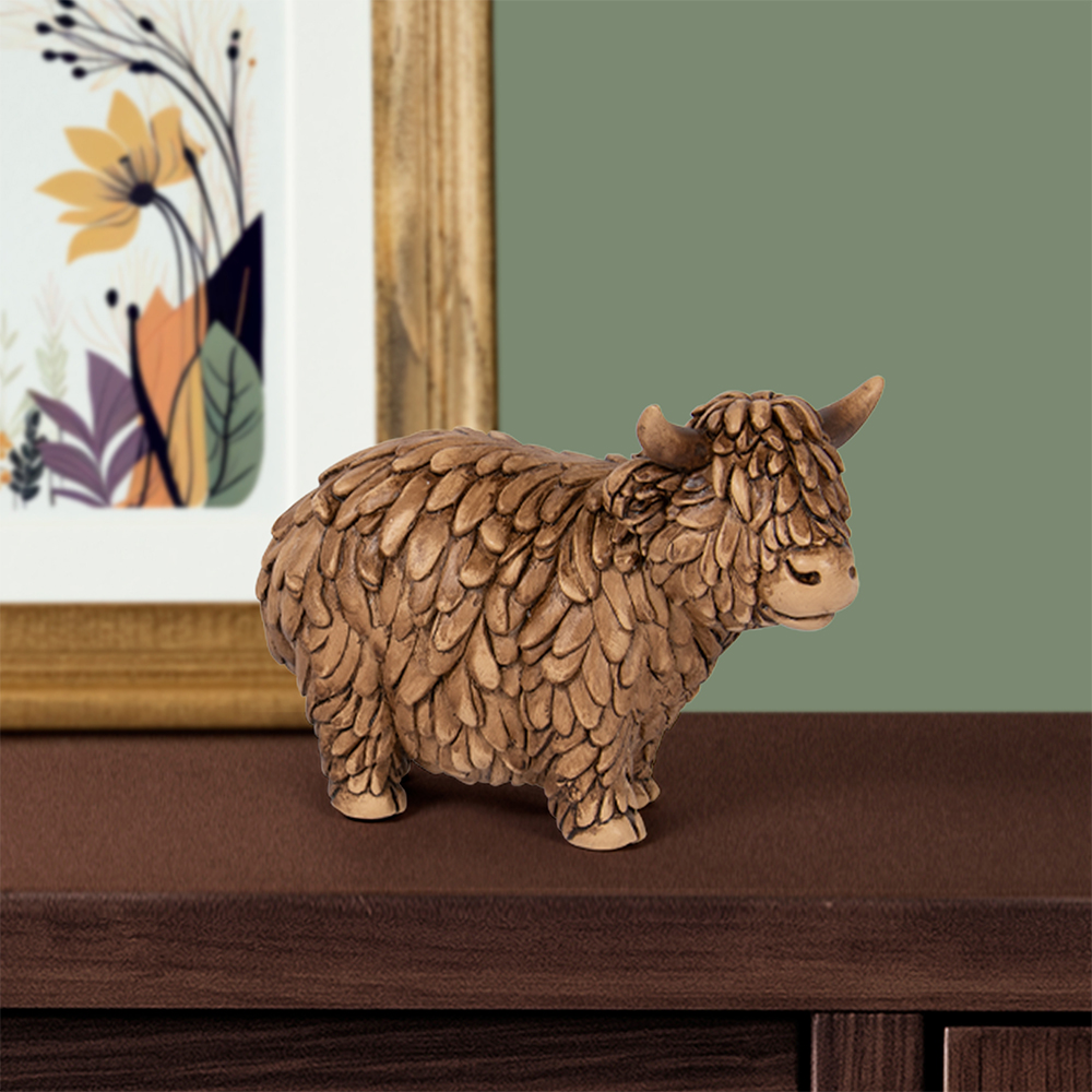 Hughie Highland Cow Figurine Ornament