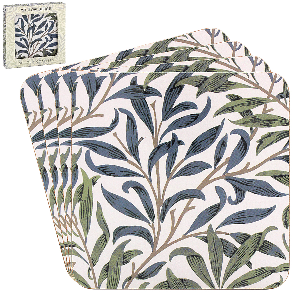 William Morris Willow Bough Set Of 4 Coasters