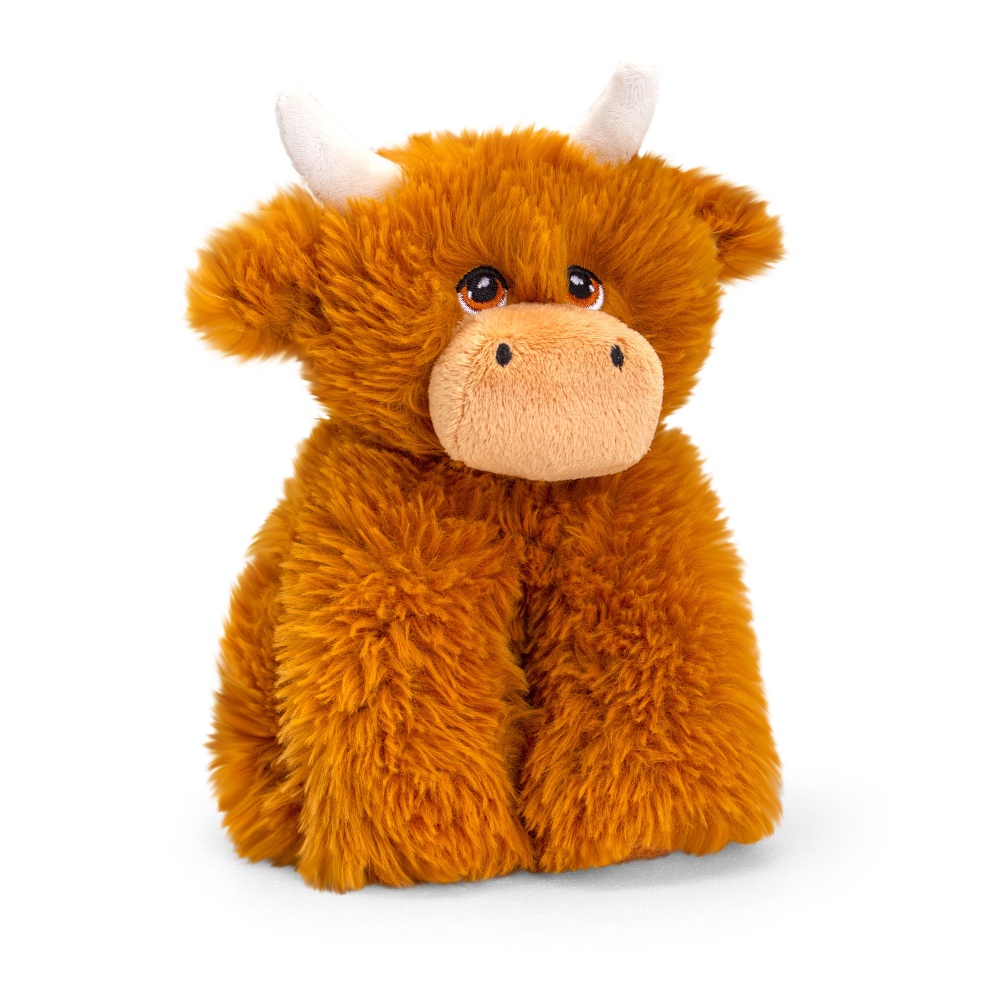 Keel Toys Keeleco Highland Cow 35cm Eco-Friendly Soft Toy Plush