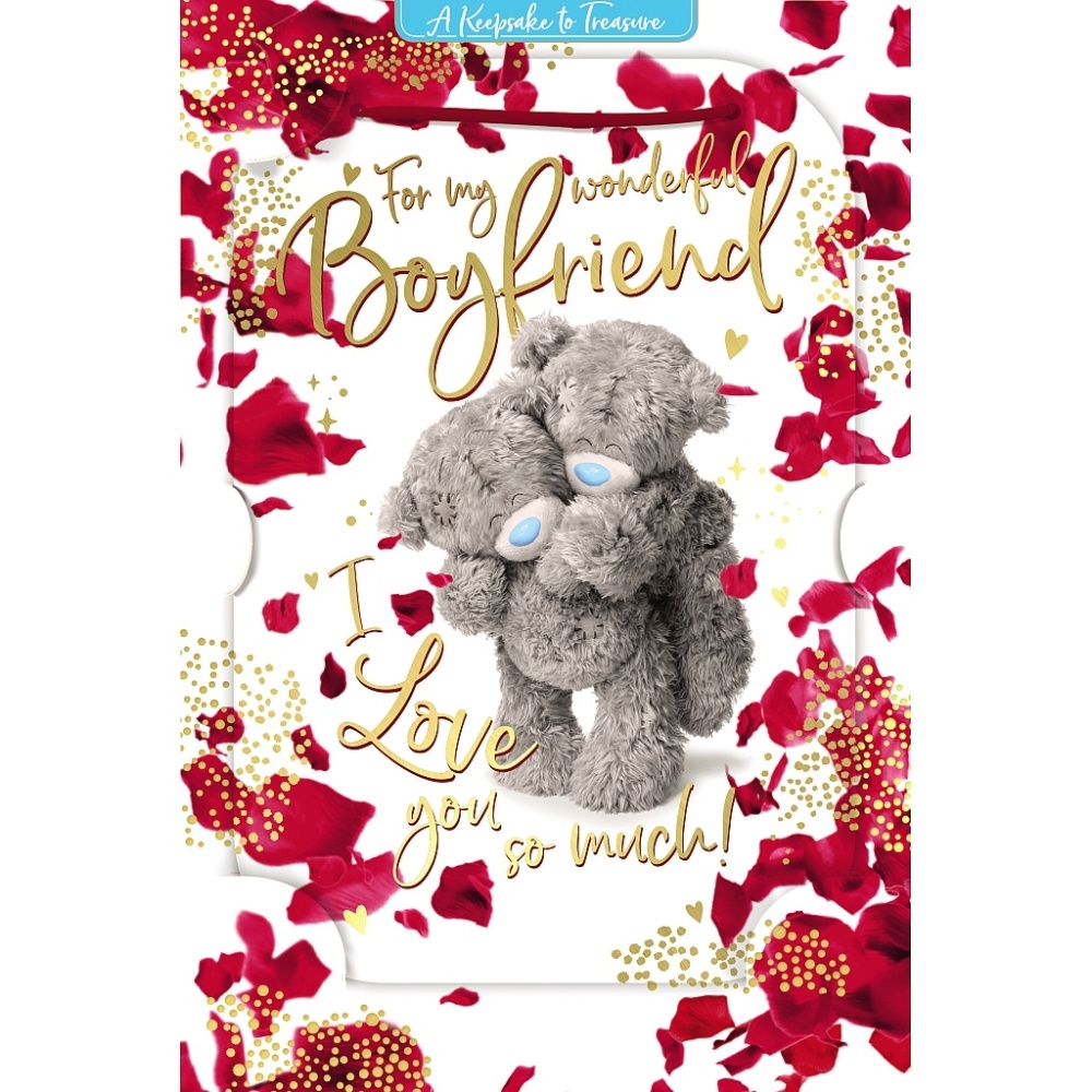 Me to You For My Wonderful Boyfriend Valentines Day Card Tatty Teddy