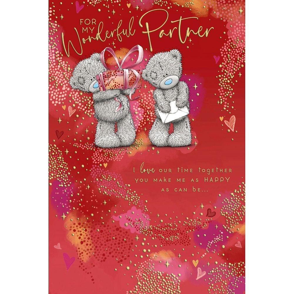 Me to You  Wonderful Partner Valentines Day Card Tatty Teddy