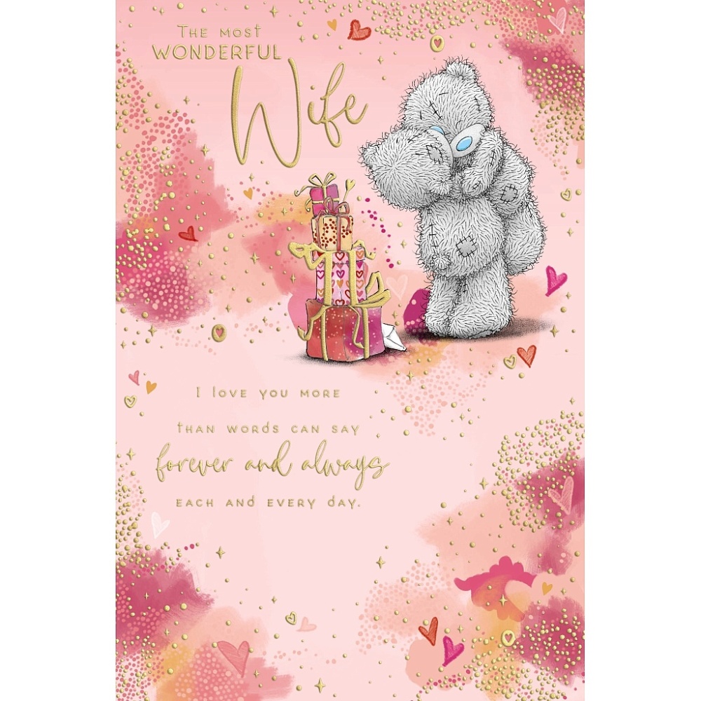 Me to You Wonderful Wife Valentines Day Card Tatty Teddy