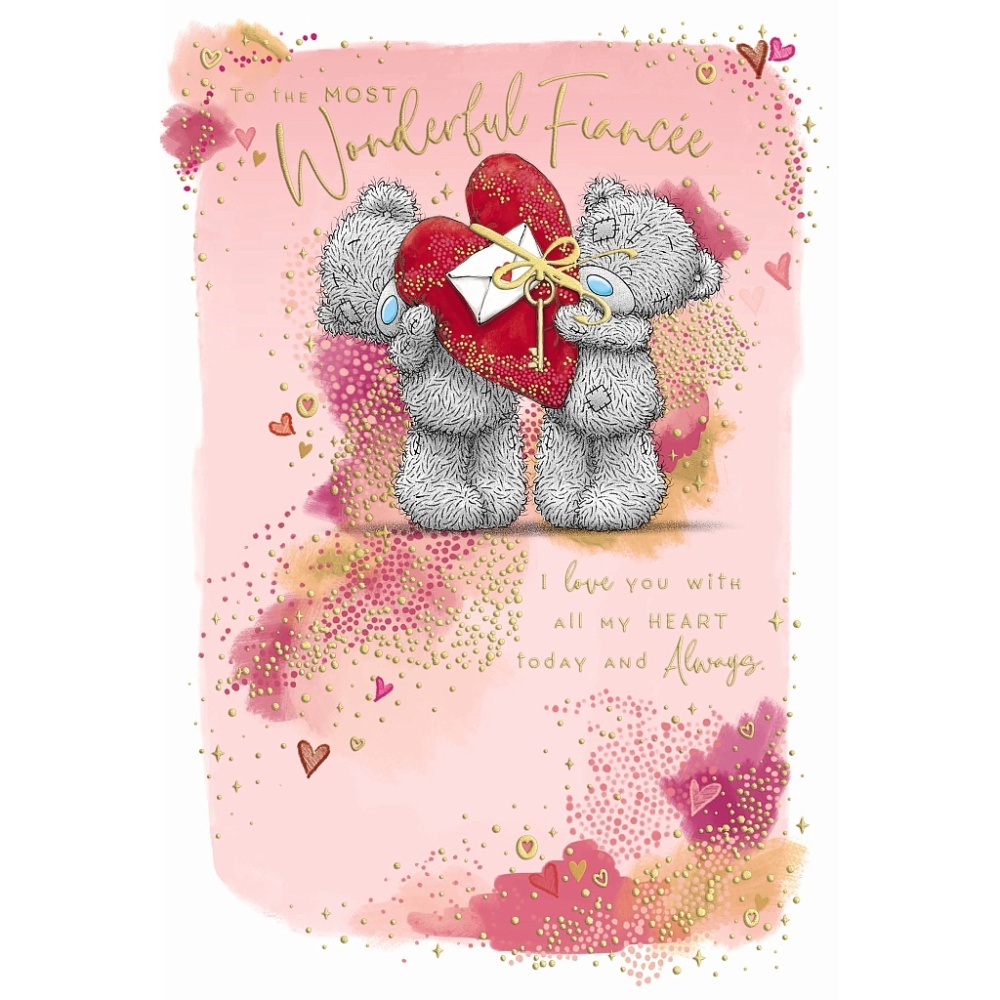 Me to You Tatty Teddy Wonderful Fiance  Valentines Day Card