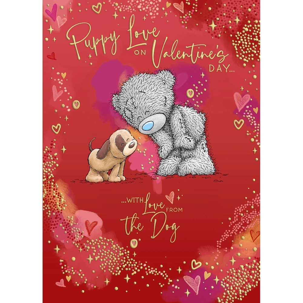 Me to You With love from the dog Valentines Day Card Tatty Teddy