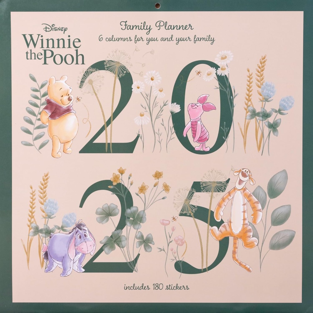 Disney Winnie The Pooh Official 2025 Family Calendar