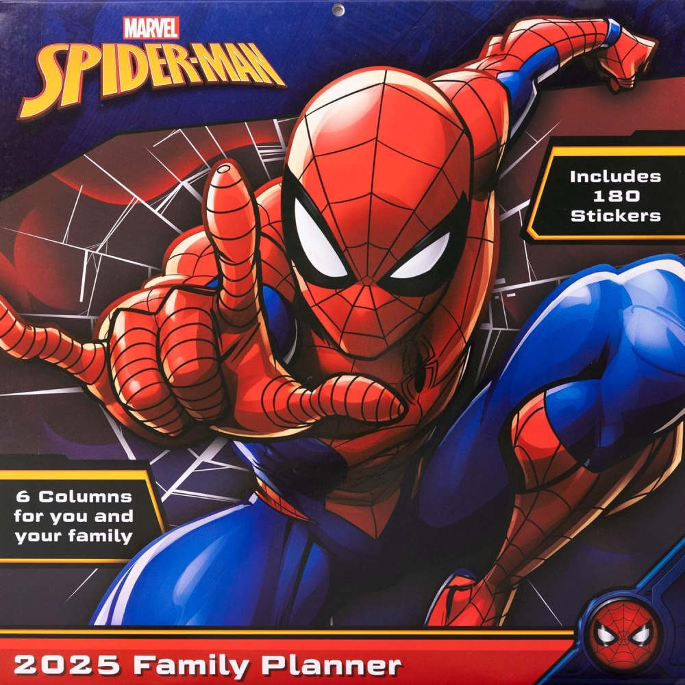 Marvel Spider-Man 2025 Family Planner Square Wall Calendar