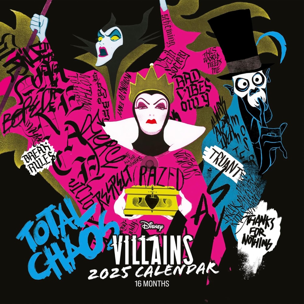 Disney Villains Official Wall 2025 Calendar