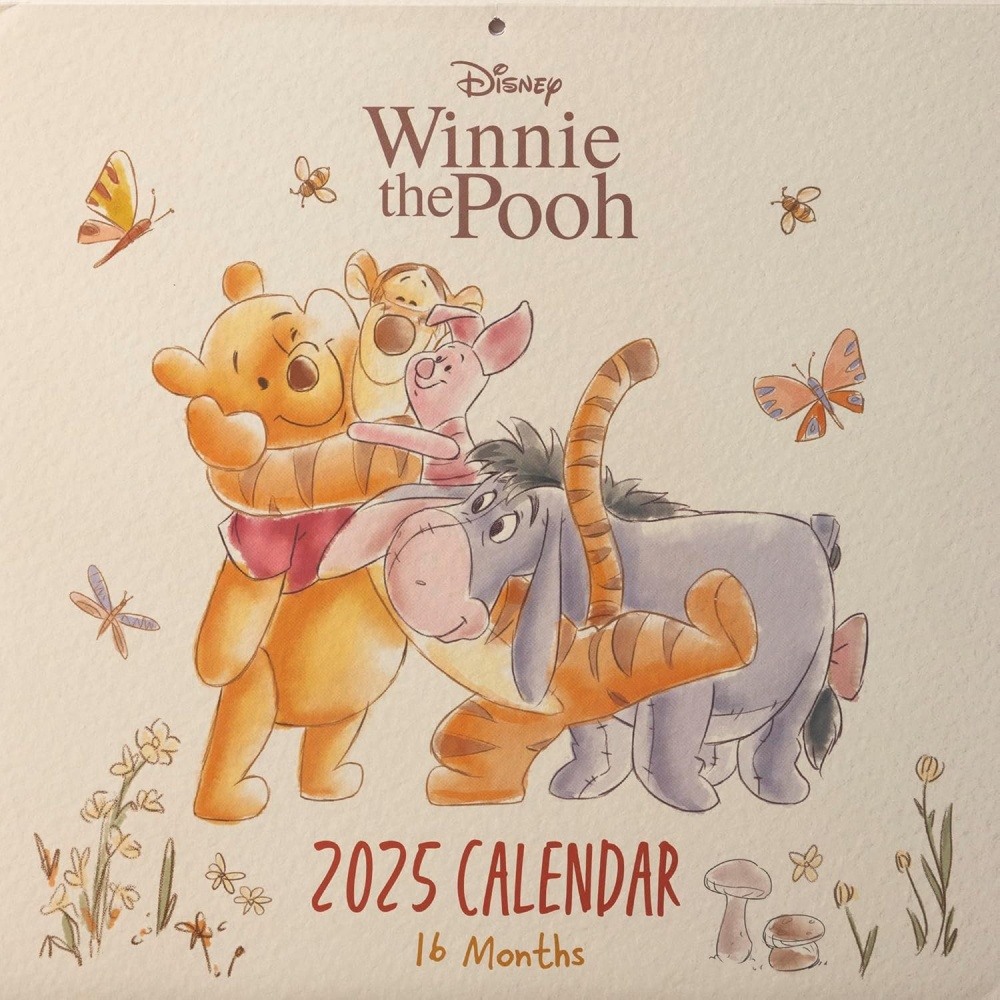 Disney Winnie The Pooh Official 2025 Calendar