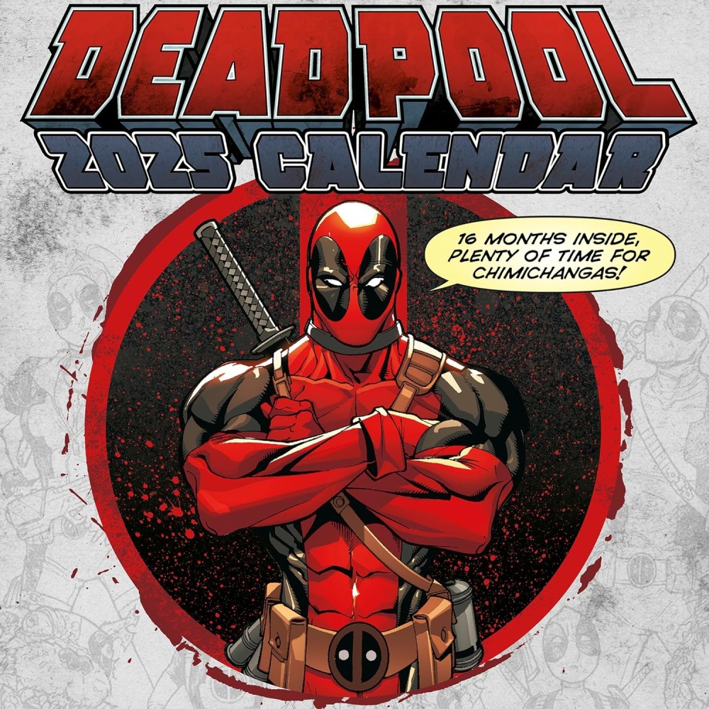 Deadpool Marvel Comics Official 2025 Calendar