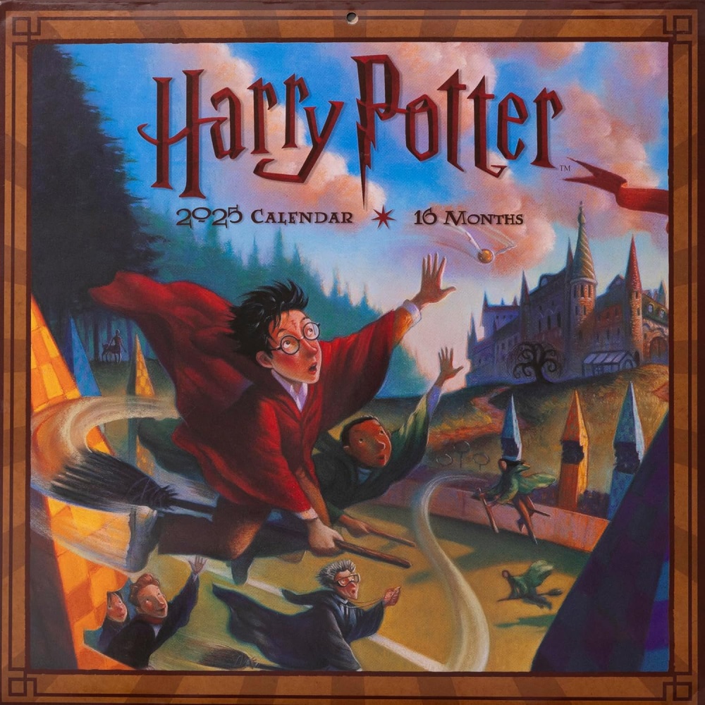 Harry Potter Literary  2025 Wall Calendar