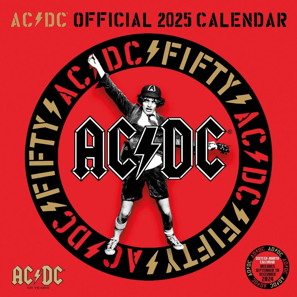 AC/DC Official 2025 Calendar