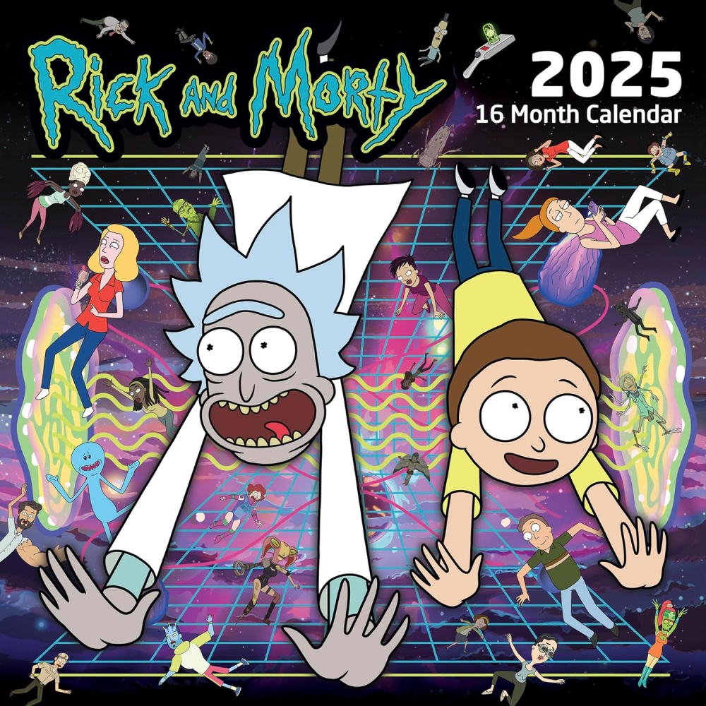 Rick & Morty 2025 Wall Calendar