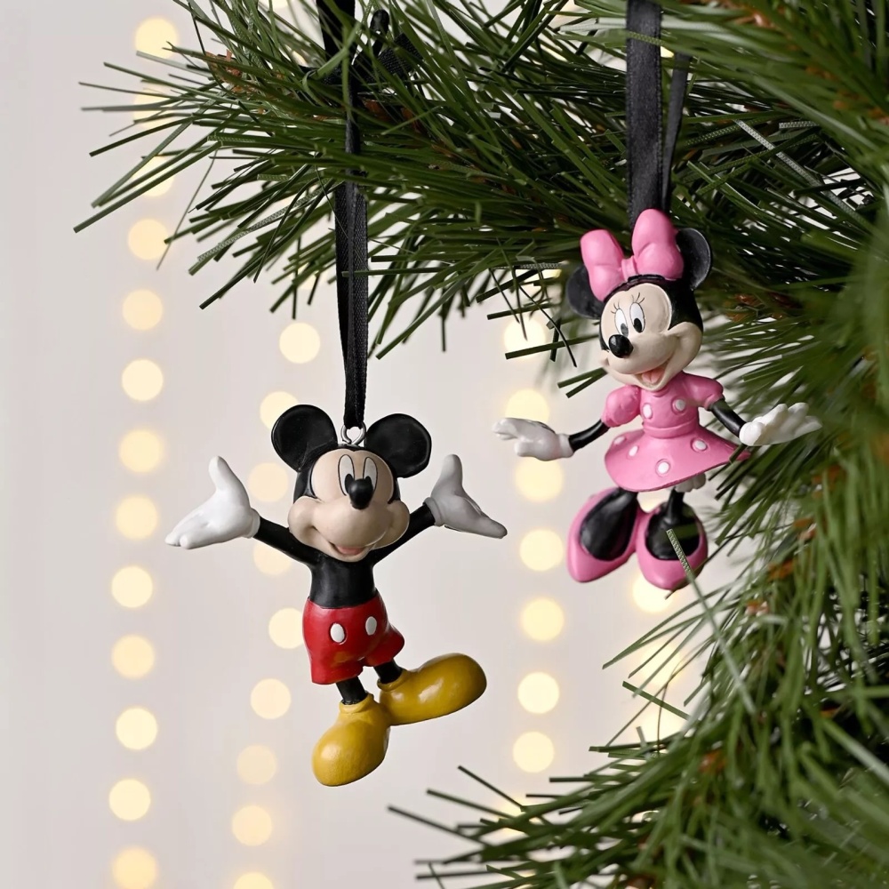 Disney Mickey & Minnie Mouse Set of 2 Hanging Decorations