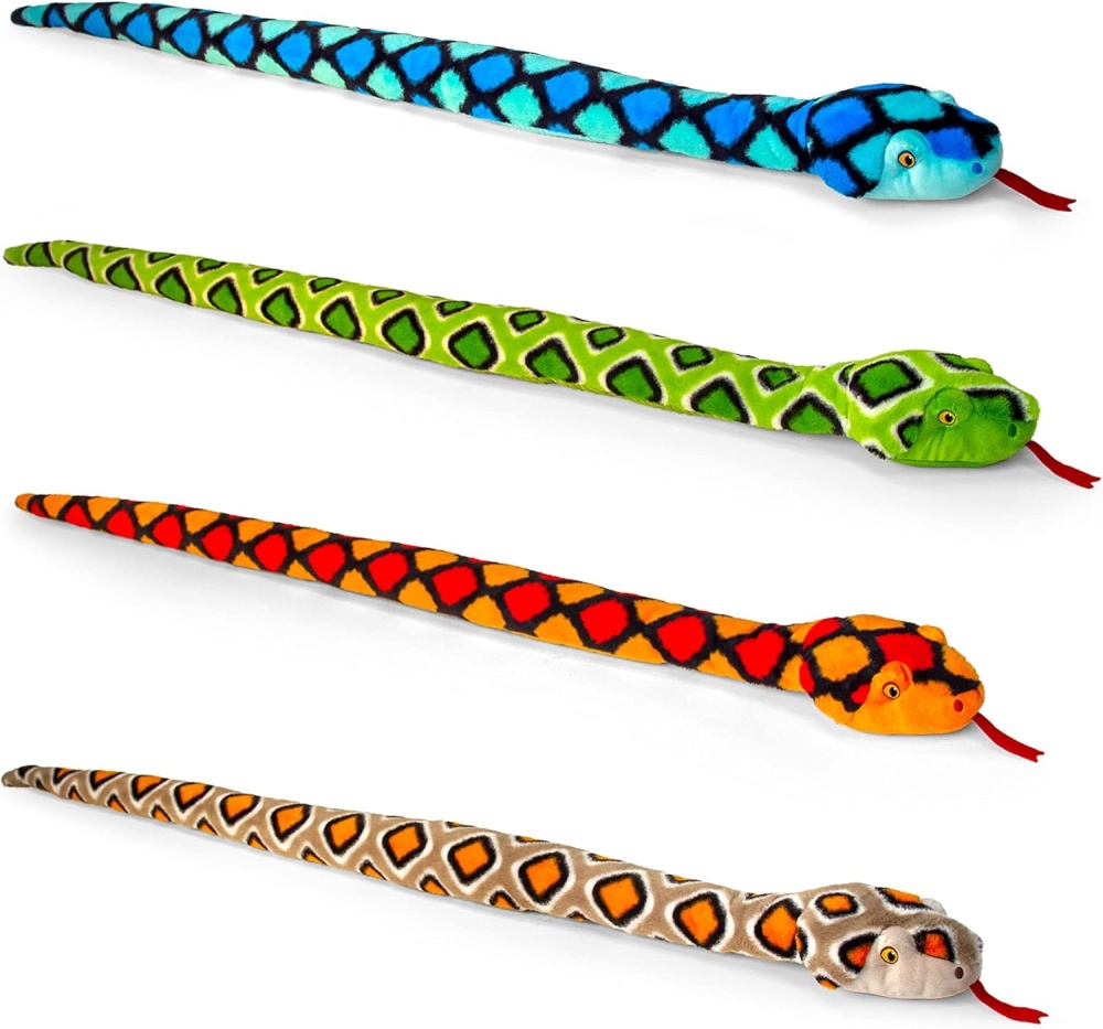 Keel Toys Keeleco 100cm Snake Soft Plush - Random Colour Sent