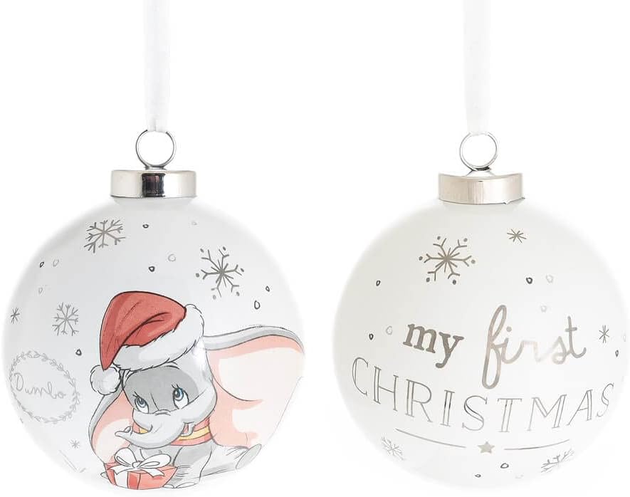 Disney Dumbo My First Christmas Ceramic Tree Bauble Gift Boxed