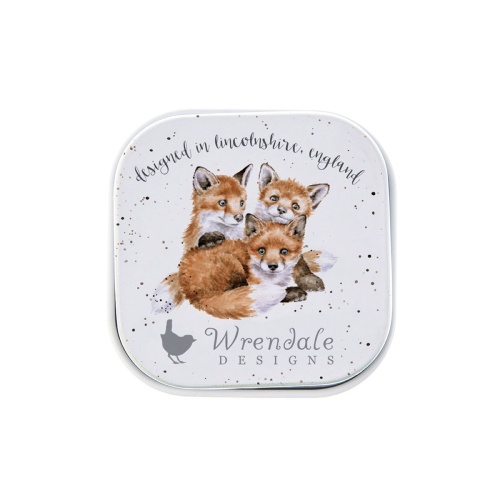 Wrendale Designs Stay Clever Little Fox Honey & Vanilla Hydrating Lip Balm tin