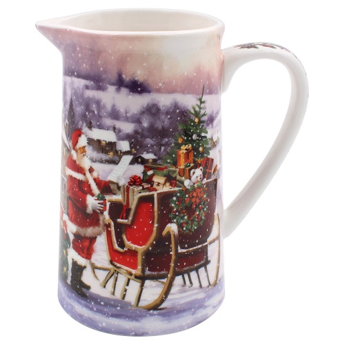 Santa Claus Christmas Fine China Milk Jug Gift Boxed