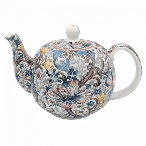 William Morris Golden Lily Floral Fine China Teapot